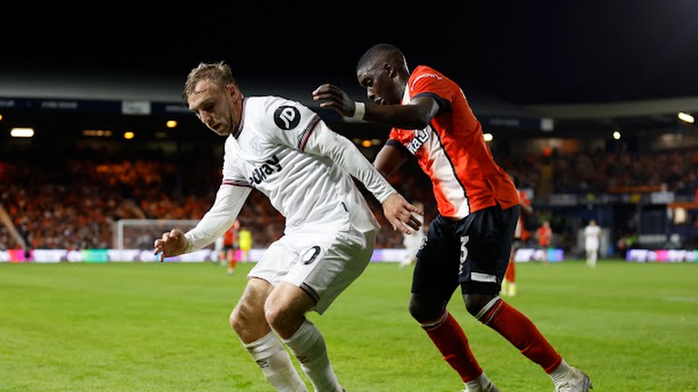 hasil Luton Town vs West Ham